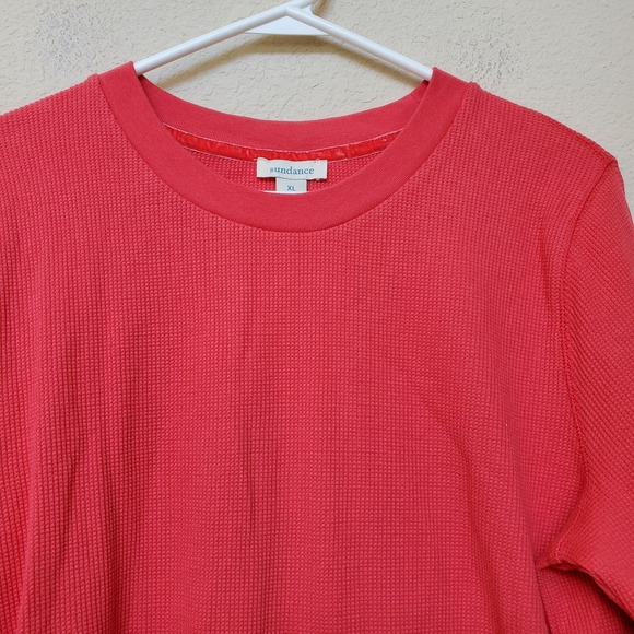 Sundance Vibrant Red Thermal Top.  Size XL - Picture 2 of 6